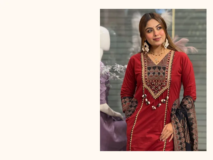 Three piece set collection by Krishna Collection