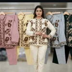 Krishna Collection Thread Embroidered Cotton Co-Ord Set